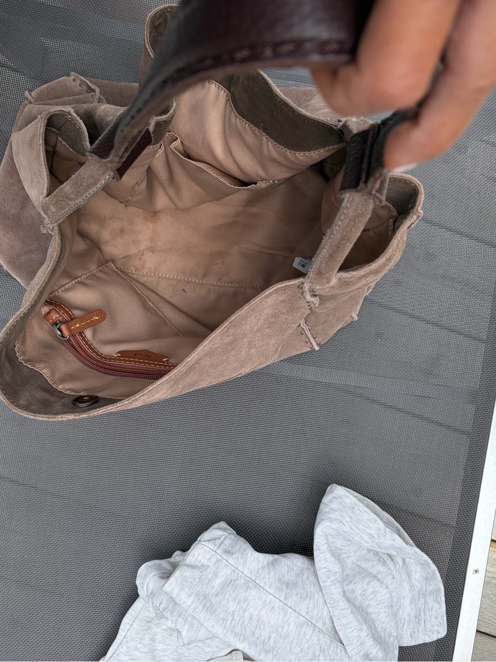 The Sak Los Feliz Large Tote in Taupe - Picture 8 of 8